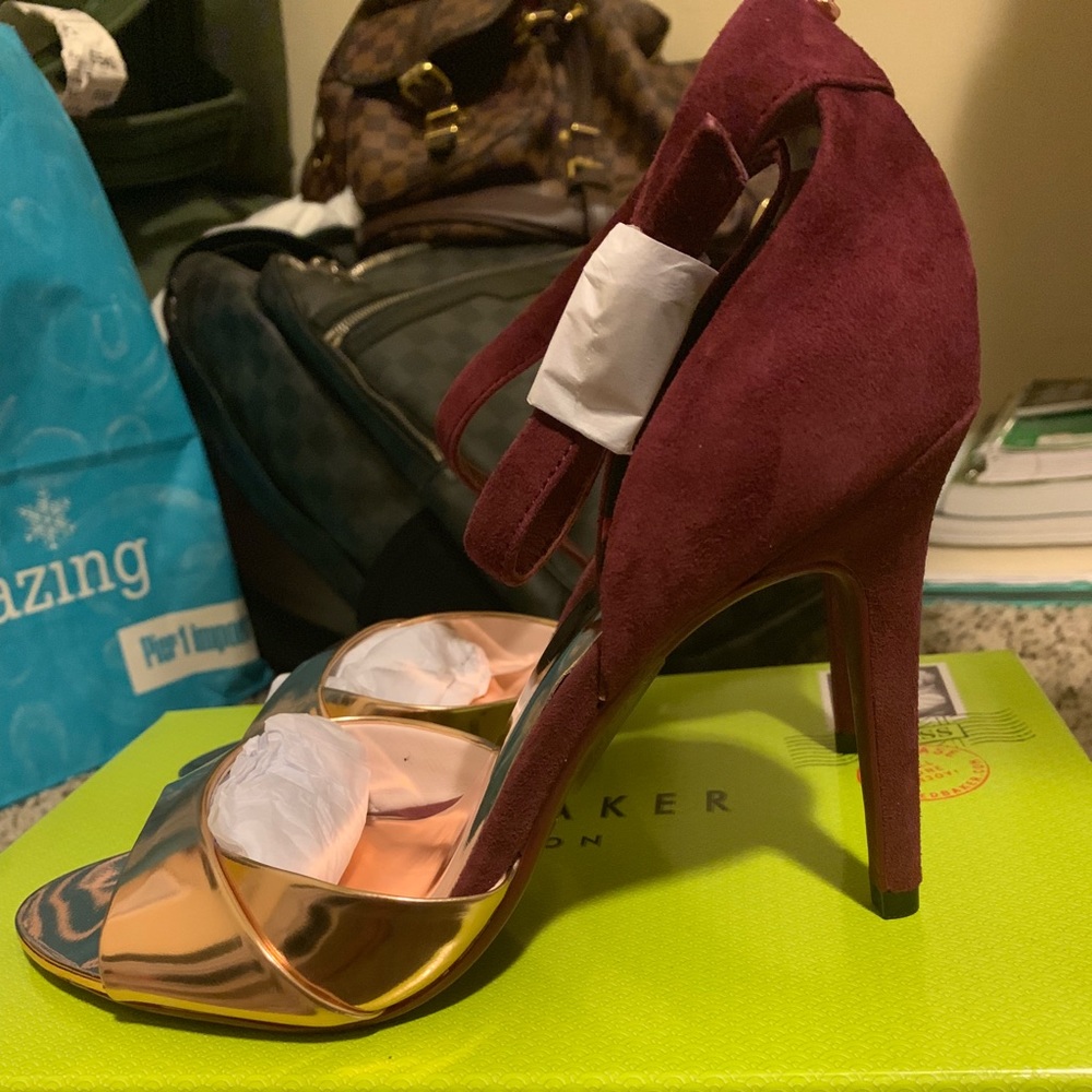 Ted Baker London Dark Red/Rose Gold Camiyl